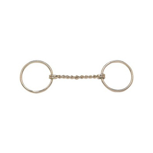 Shetland Loose Ring Snaffle w/Twisted SS Wire Mouth