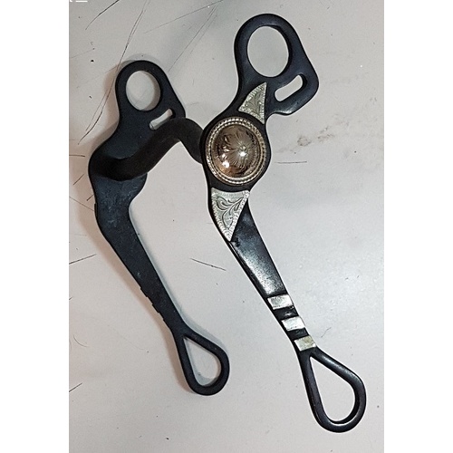 Black Show bit with German Silver and port mouth