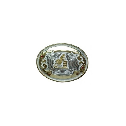 Belt Buckle - Barrel racer - 3 1/4"x4"