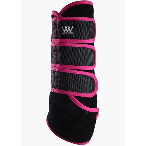 Woof Wear Dressage Wrap boots - Black/Berry  [Size: Small]