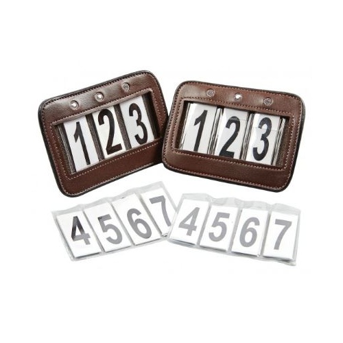 Collegaite Leather Bling Bridle Number Holders