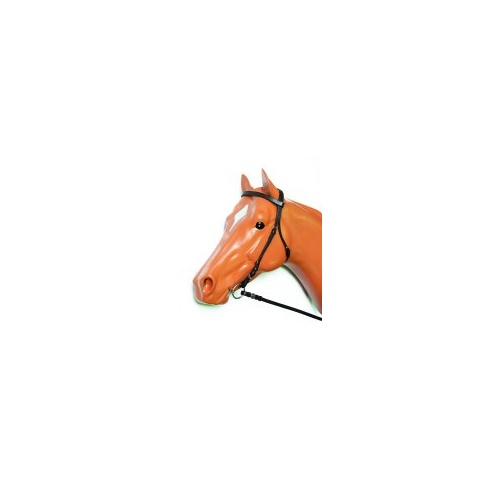 Plain Snaffle Bridle Eureka [Colour: Black] [Size: Pony]