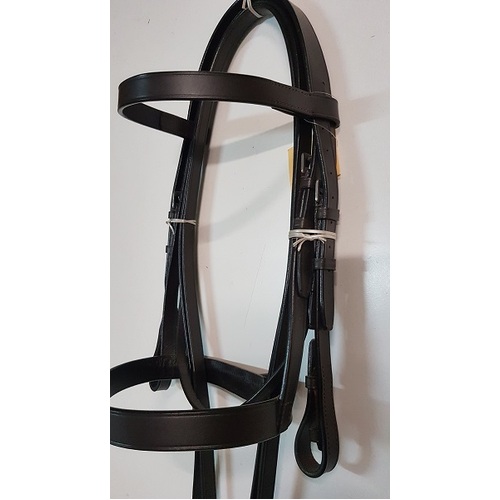 SaddleCraft Flat Cavesson Bridle [Size: Pony] [Colour: Black]