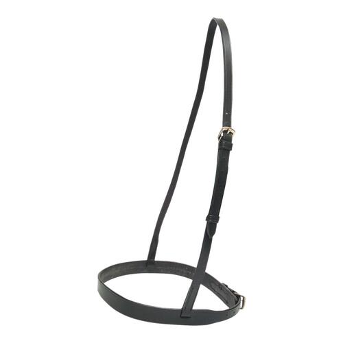 Flat Cavesson Noseband Cob Black