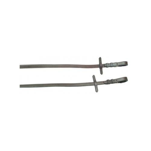 Plain Leather Reins [COLOUR: BLACK]