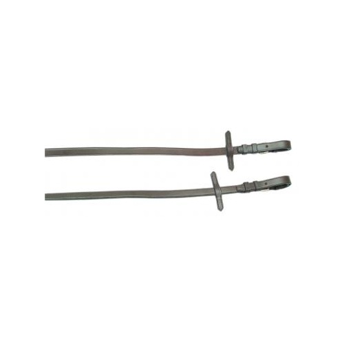 Plain Leather Reins [COLOUR: BLACK]