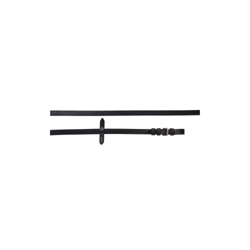 Norfolf plain leather reins [COLOUR: BLACK]