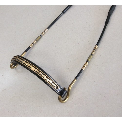 Mini Show Halter with gold nose #4 [Size: XSmall Mini]
