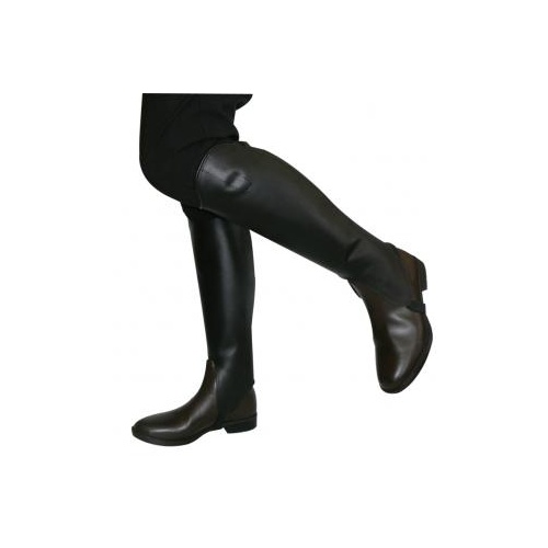 ShowCraft Leather Gaiters [Size: Medium] [Colour: Black]