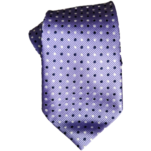Purple Tie with Spots