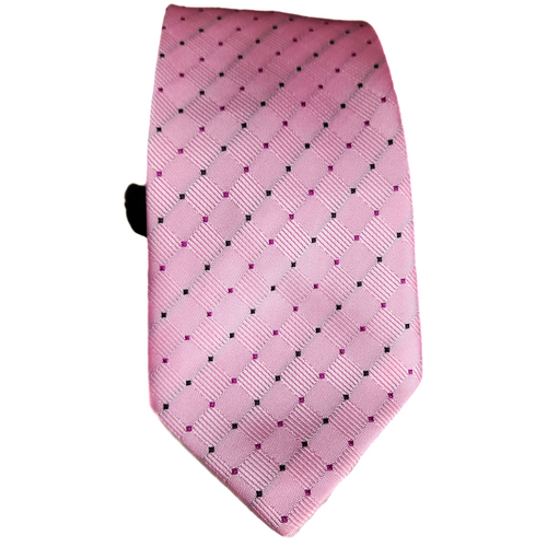 Pink Tie with Spots