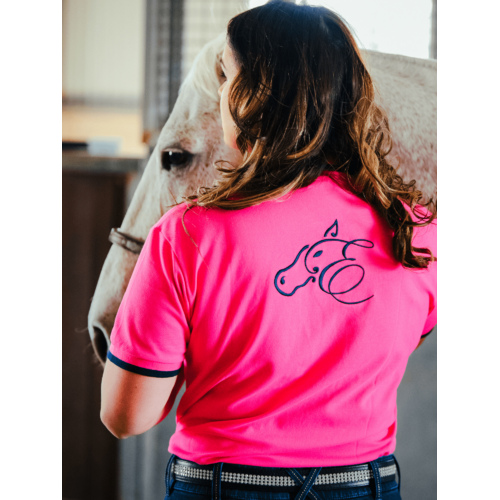 Ladies Polo Shirt by Earlwood - Pink [Size: Medium]