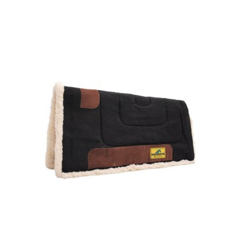HM Fleece Lined Canvas Saddle Pad Black