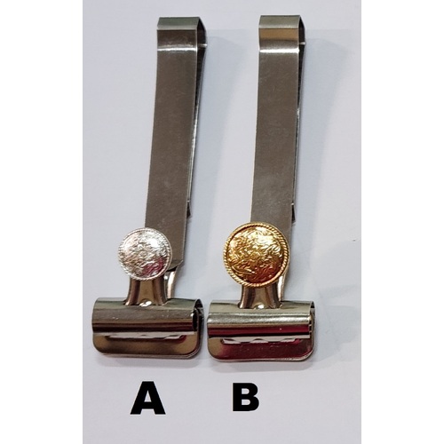 Exhibitor Clip with Concho [Product Options NUM0100: A - Small Disc - Silver]