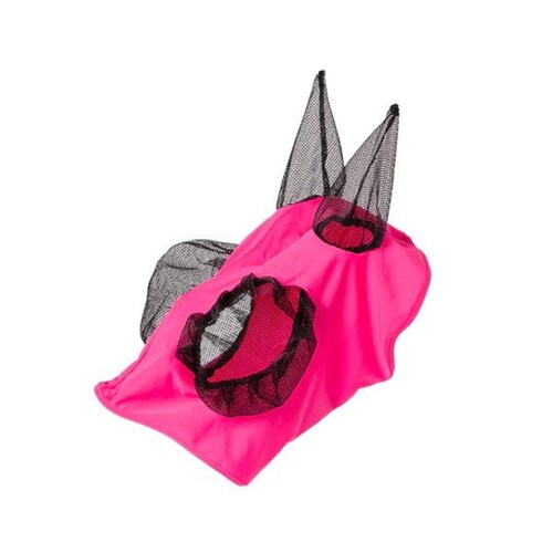 Mini Lycra Fly Mask with Ears  [Colour: Pink]