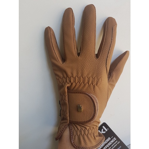 Roeckl Grip Horse riding Gloves - Caramel [Size: Small]