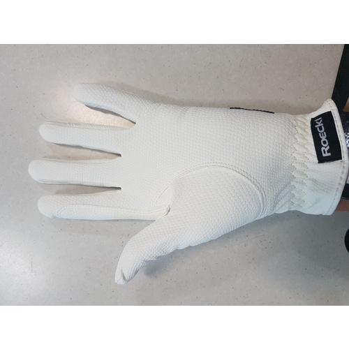 Roeckl Grip Horse riding Gloves - White [Size: Small]