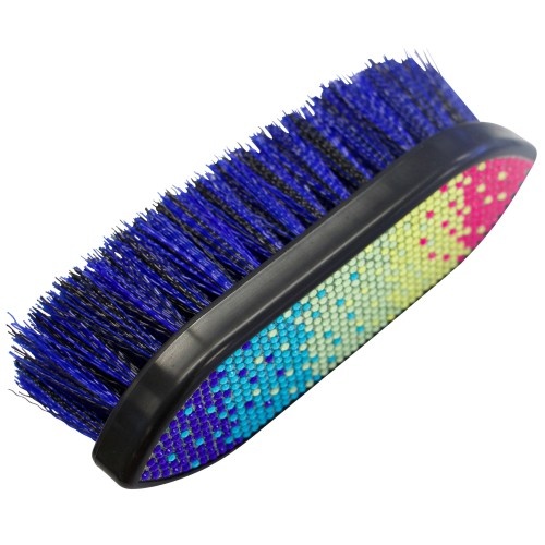 Showmaster Plastic Dandy Brush w/Rainbow Crystal Decoration