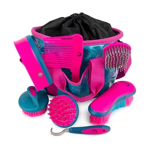 Glitter Grooming Kit with Brushes [Colour: Blue/Pink]