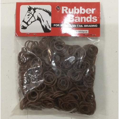 Plaiting Rubber Bands 500 [Colour: Brown]