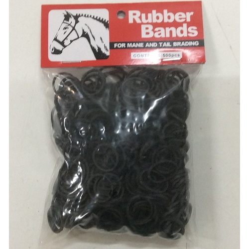 Plaiting Rubber Bands 500 [Colour Black]