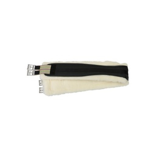 Equi-prene Elastic Wool Lined Jump Girth - Black [Size: 100cm]