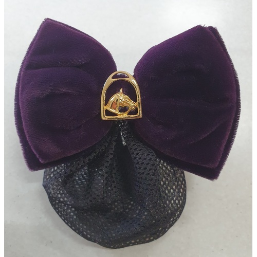 Purple Show Bow with hair net
