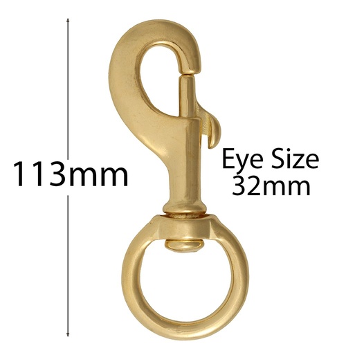 Brass Heavy Duty Round Eye Swivel Snaphooks