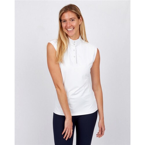 Harriet Sleeveless Show Shirt - White [Size: Ladies 10]