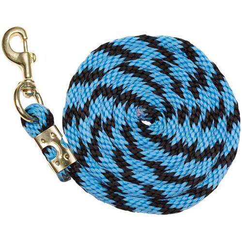 Braided Nylon Lead - Pastels [Colour: Blue/Black]
