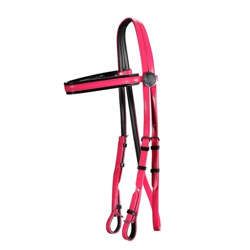 Race Bridle Head ( full ) Cerise/Black