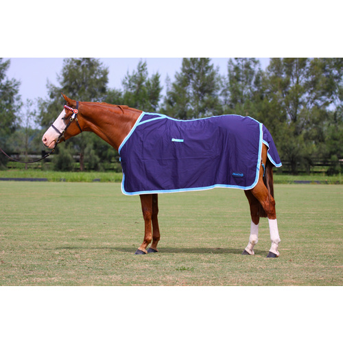 MiniCraft Cotton Rug - Navy/Light Blue/white [SIZE: 4'6]