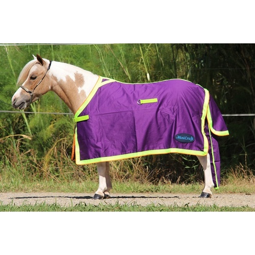 Minicraft Cotton Rug - Purple/Lime/Orange [Rug Size: 3'0 - Medium Shoulder]