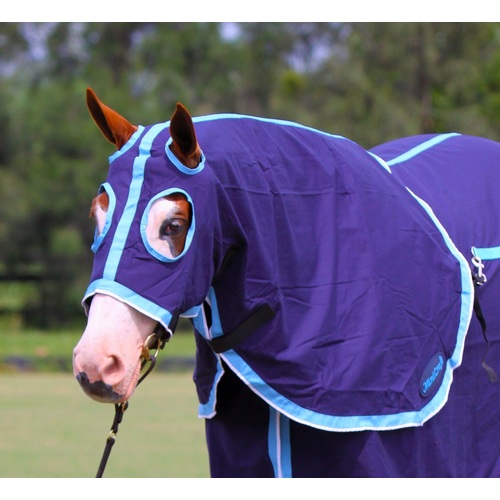 MiniCraft Cotton Navy/Light Blue/White [Hood Size: Small Pony]