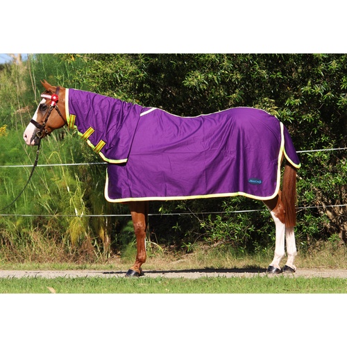 MiniCraft Cotton Combo Purple/Lime/Orange [Rug Size: 7'0]