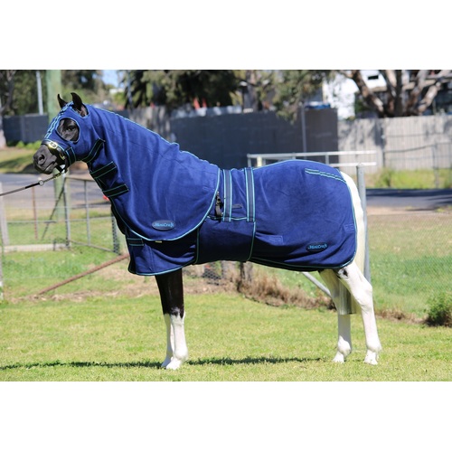 MiniCraft Polar Fleece Rug - NLB [Rug Size: 4'6] [Colour: Navy/Light Blue]