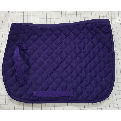 Diamond Quilt Saddle Cloth  [Colour: Purple ]