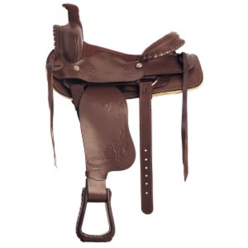 Fitzroy Western Saddle [Colour: Black] [Size: 15"]