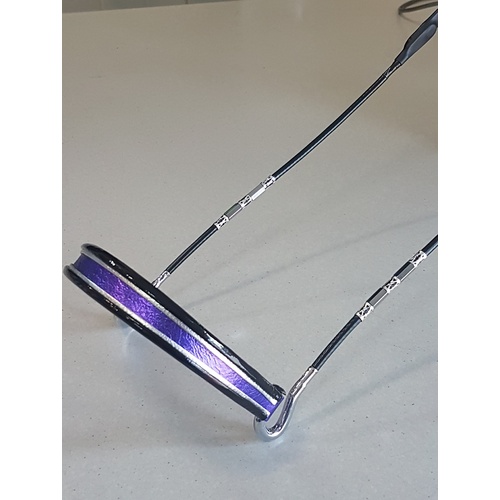 Shepherd Black/Purple/ Mini Show Halter [Size: Yearling Mini] [Ring Colour: Silver]