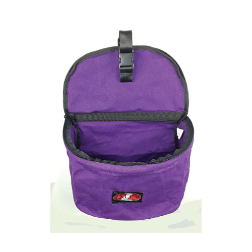 Canvas Collapsible Feed Bag -  Purple