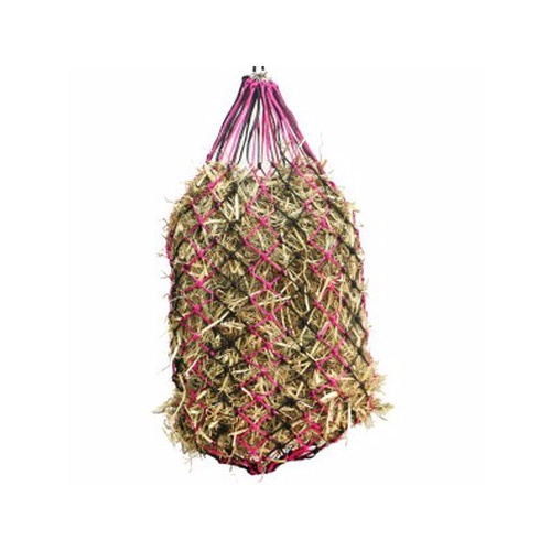 Vivid Slow Feeder Hay net - Medium [COLOUR: BLACK/PINK]