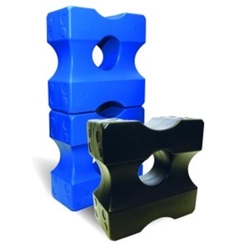 Showmaster Plastic Jump Blocks - Set of 4 [Colour: Blue]