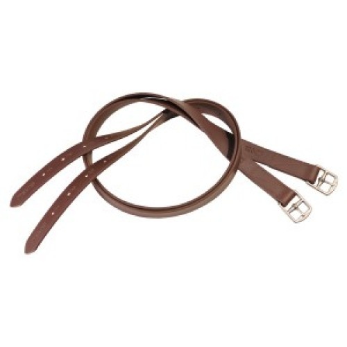 Tekna Kids Stirrup Leathers [Colour: Black] [Size: 95cm]