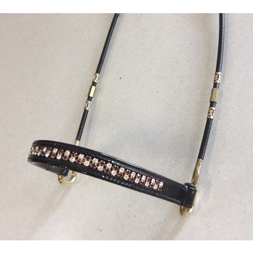 Magic Dbl Row Show Halter Pu/Gd