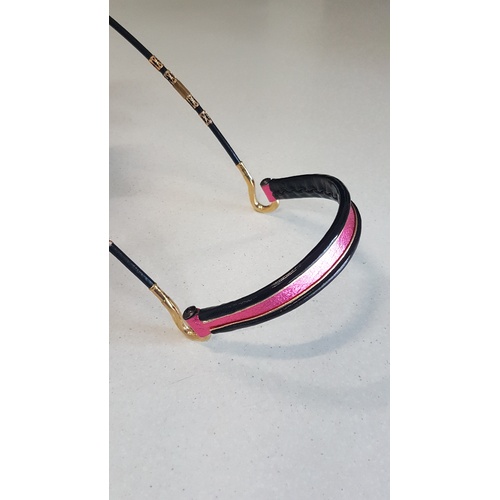 Shepherd Black/Pink/Gold Mini Show Halter [Size: Yearling]
