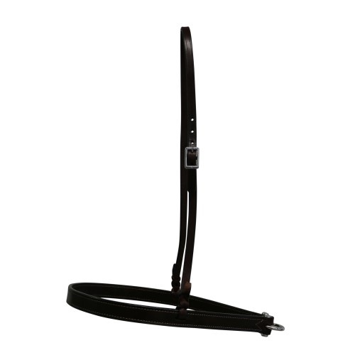 Texas-Tack 1" Oiled Pull-Up Noseband - Dark Tan