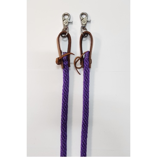Texas-Tack 5/8" Poly Roper Rein 8' [Purple]