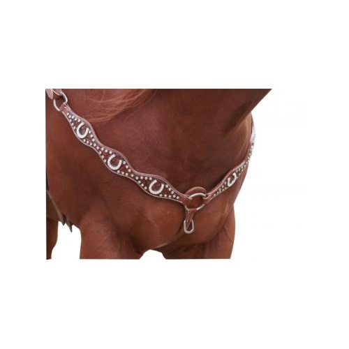 Horseshoe Bling Western Breastplate [Size: Cob]