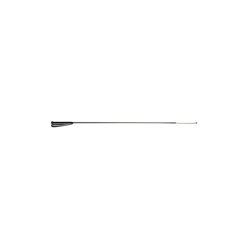 Dressage Whip Black Braided Nylon Black